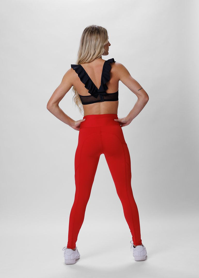 Women 3pcs Yoga Sets Sports wear Suit Long Sleeve Zipper with Sports Bra &  Leggings Pants Black & Red! Shop Now